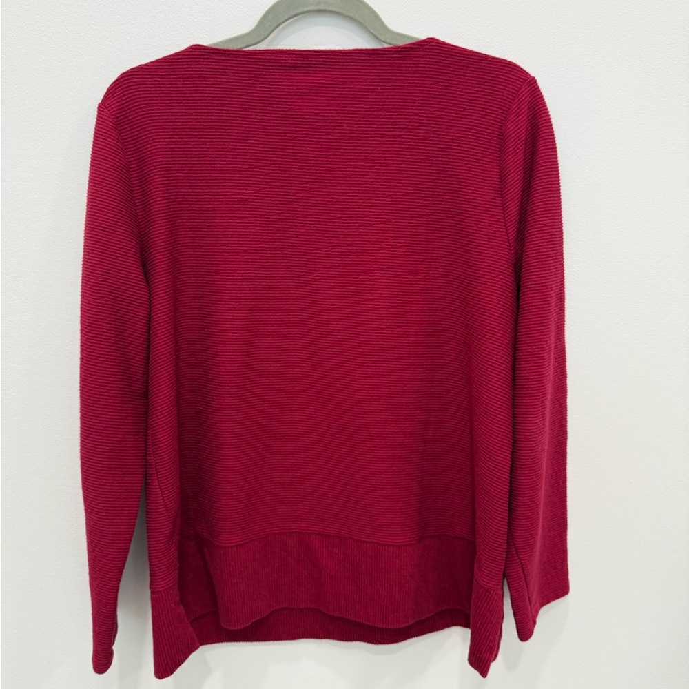 Talbots Red Long Sleeve Top - Picture 3 of 3